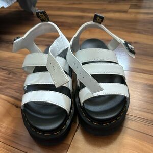 White Doc Marten Sandals